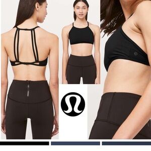 Lululemon See The Sea Swim Top Black Swimsuit Bra